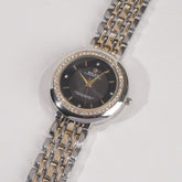 Women Chain Wrist Watch Two Tone Golden R